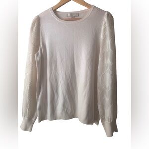 LOFT Ivory Knit Sweater